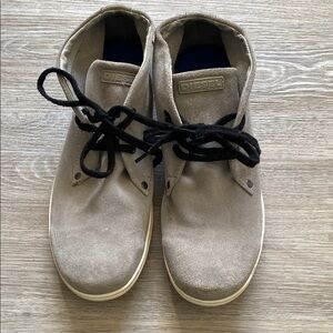 Diesel Men's Gray Suede Shoes